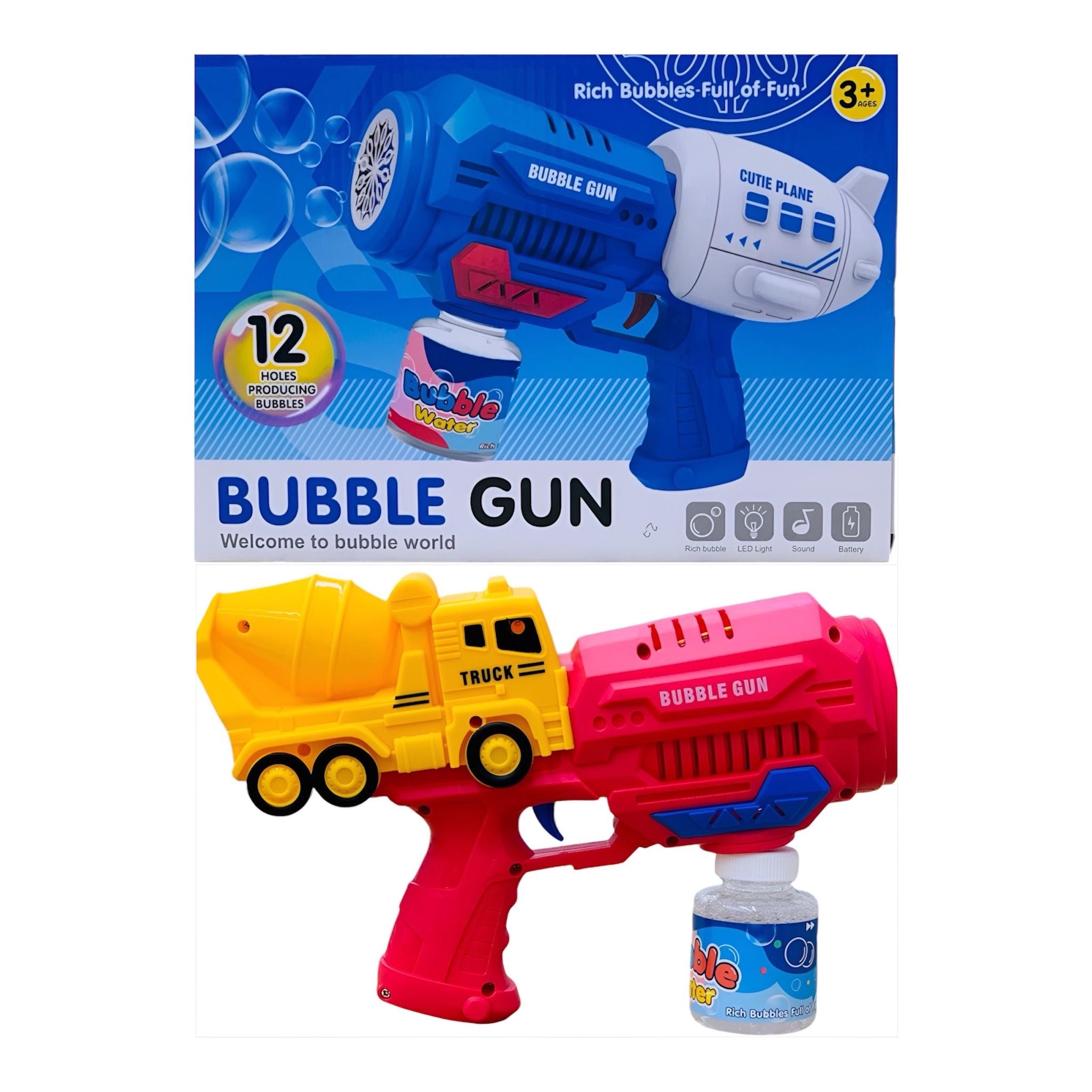 Light Up Bubble Gun with Sound