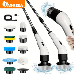 Electric Cleaning Brush with 10 Heads