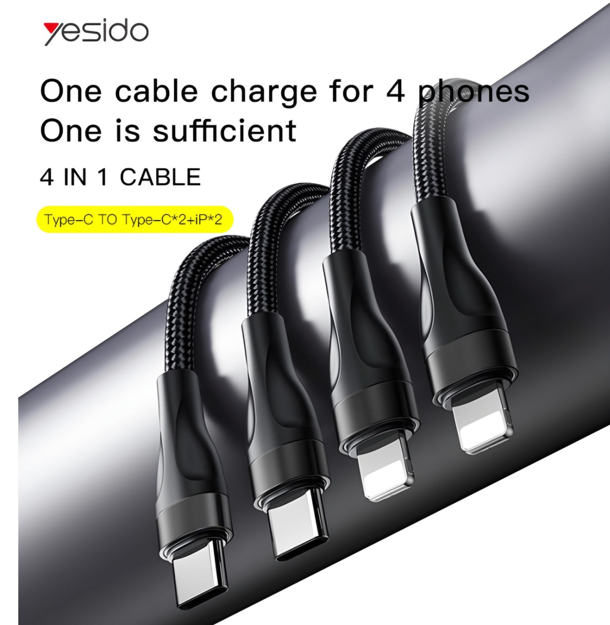Yesido 4-in-1 Cable Set
