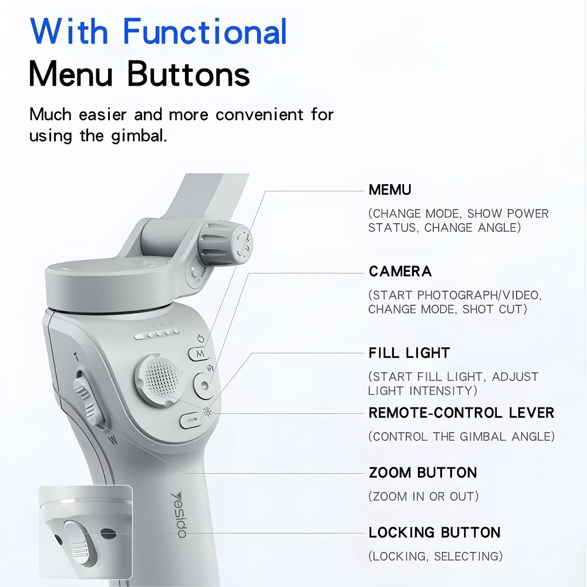  YESIDO SF18 Gimbal Stabilizer